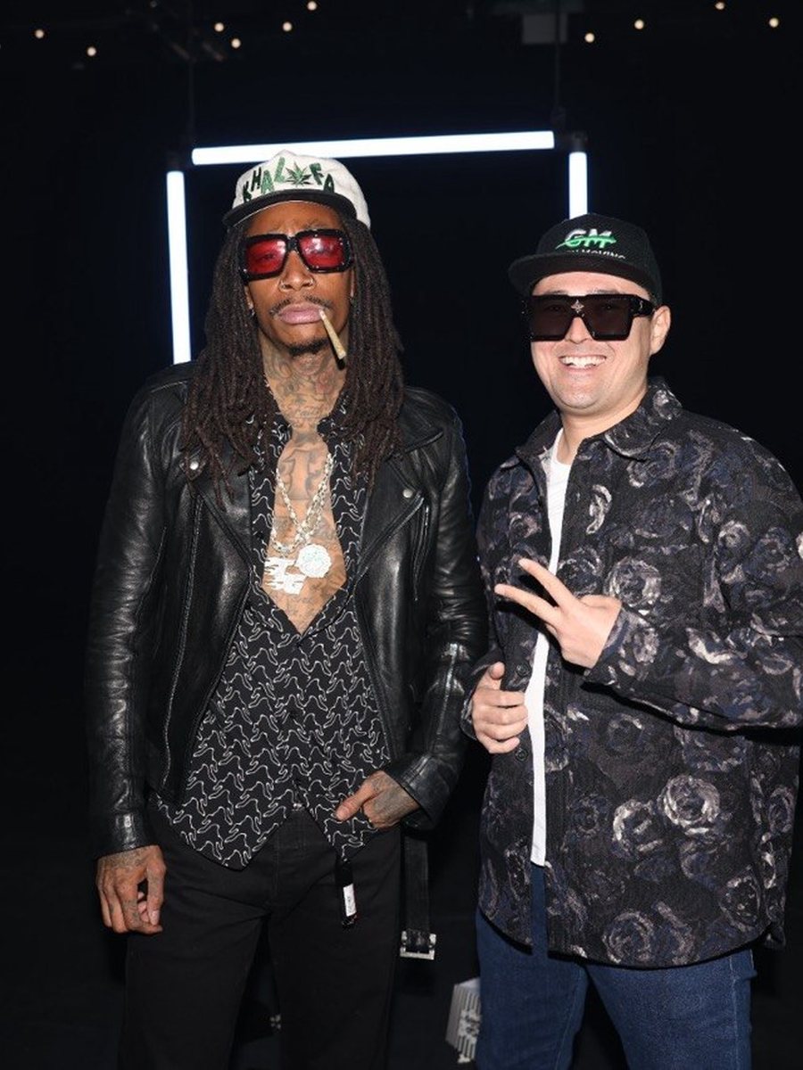 Kuanysh Mustafin with Wiz Khalifa